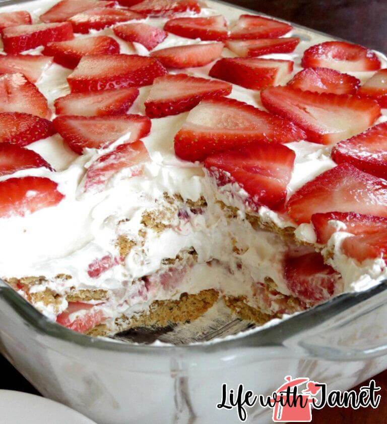 Strawberry Cream Cheese Icebox Cake Recipe