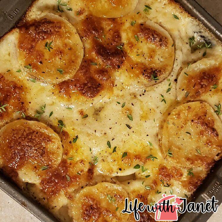 Garlic Basil Scalloped Potatoes-image