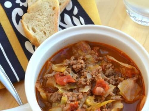 Cabbage Soup With Hamburger Life With Janet