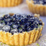 NO COOK BLUEBERRY LIME CURD TARTS