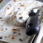No-Churn Ice Cream with Toffee and Chocolate Bits