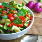 CUCUMBER AND TOMATO SALAD WITH MINT