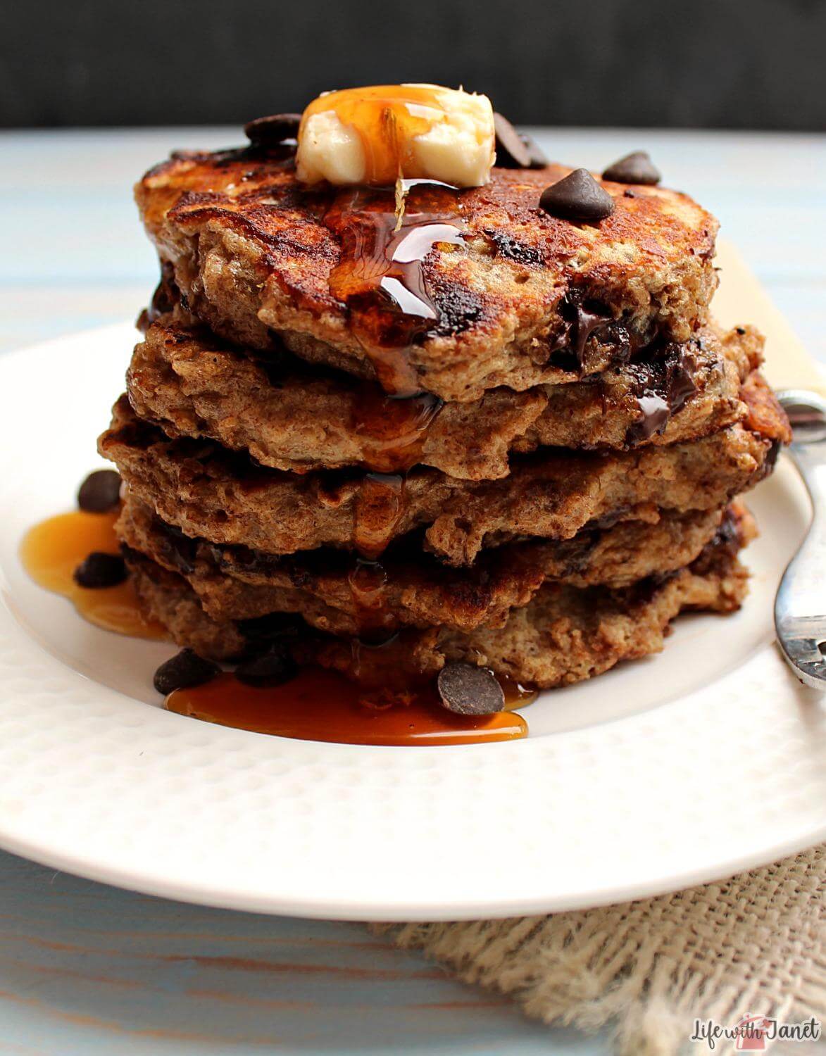 Chocolate Chip Cookie Dough Pancakes