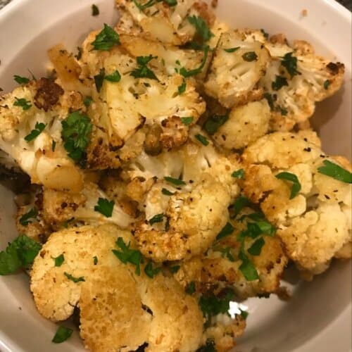 Whole Roasted Cauliflower with Butter Sauce