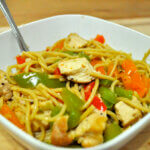 Chicken spaghetti with bell peppers + maltodextrin?