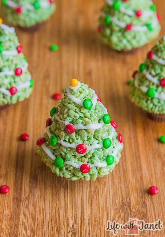 Christmas Rice Krispie Trees