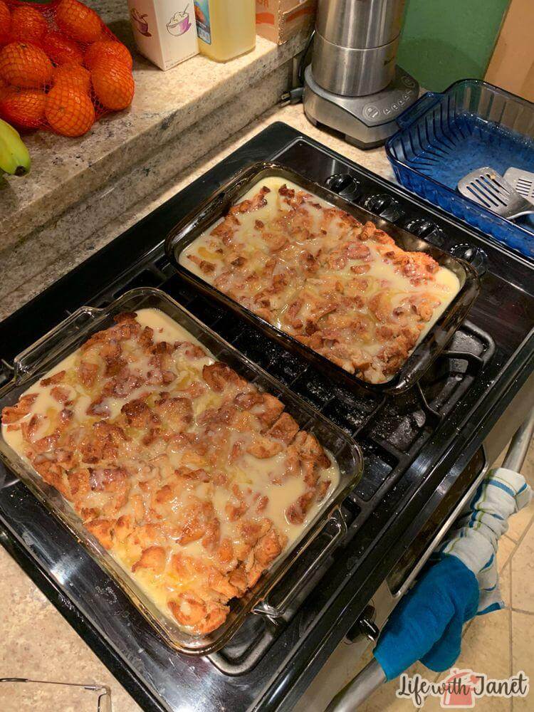 Grandma's Old Fashioned Bread Pudding with Vanilla Sauce-image