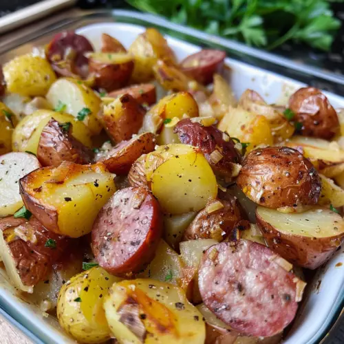 Smoked Sausage and Potato Bake