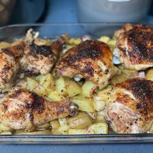 Garlic Roasted Chicken and Potatoes