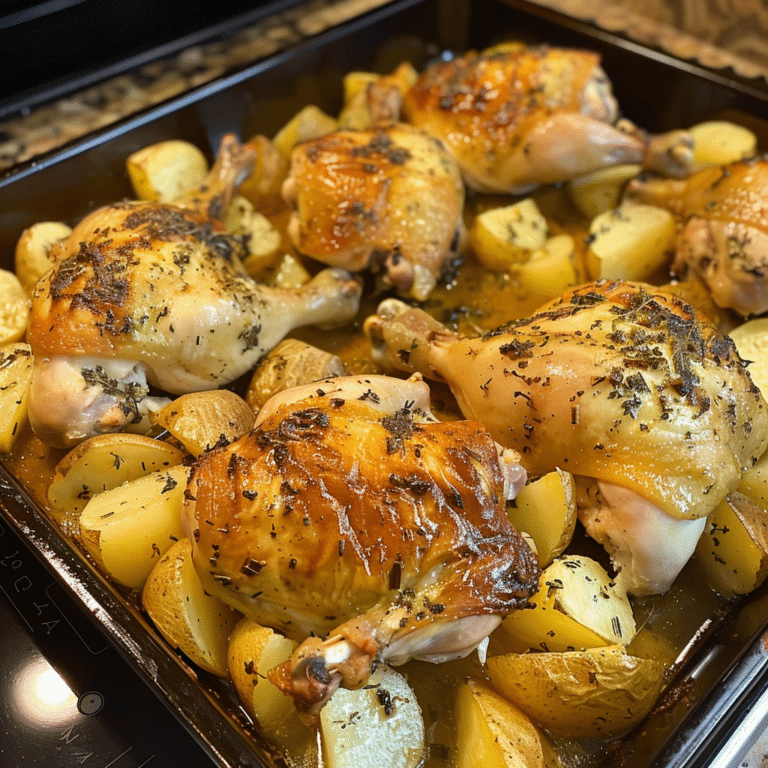 Garlic Roasted Chicken and Potatoes