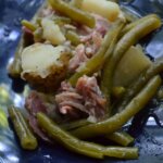 Crockpot Ham, Green Beans, And Potatoes