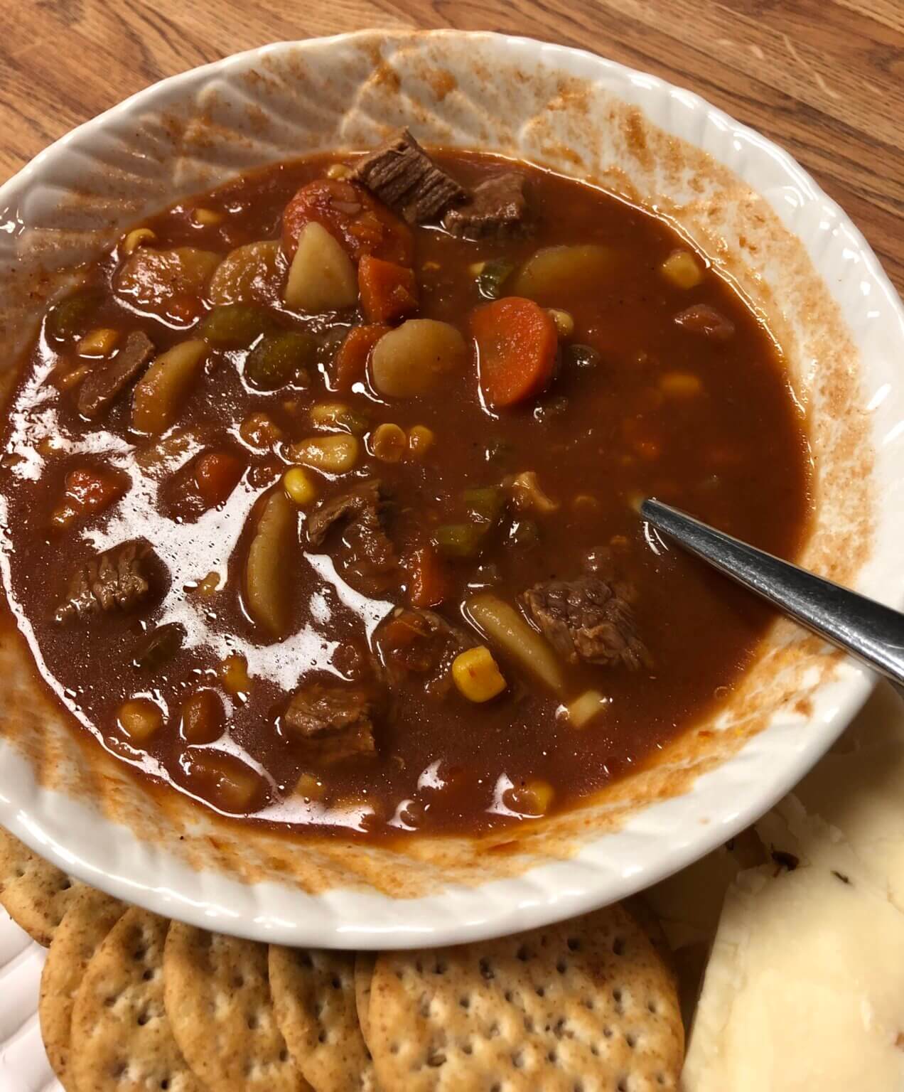 Hearty Crockpot Cowboy Soup