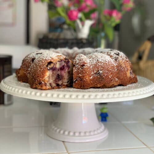 Sour Cream Blueberry Coffee Cake