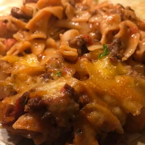 Tex-Mex Beef & Noodle Casserole