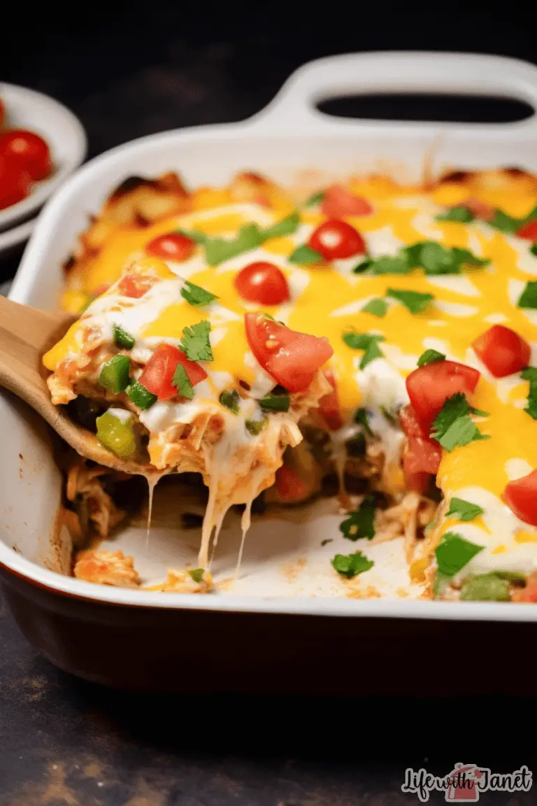 Creamy Chicken Enchilada Casserole