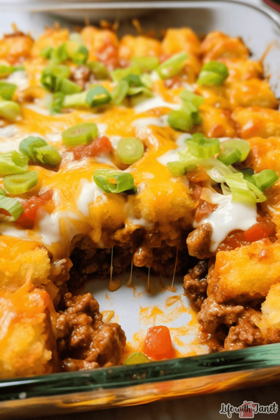 Taco Tater Tot Casserole