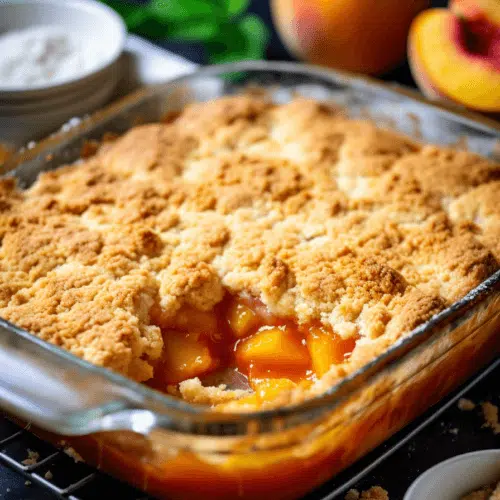 Triple Crust Peach Cobbler