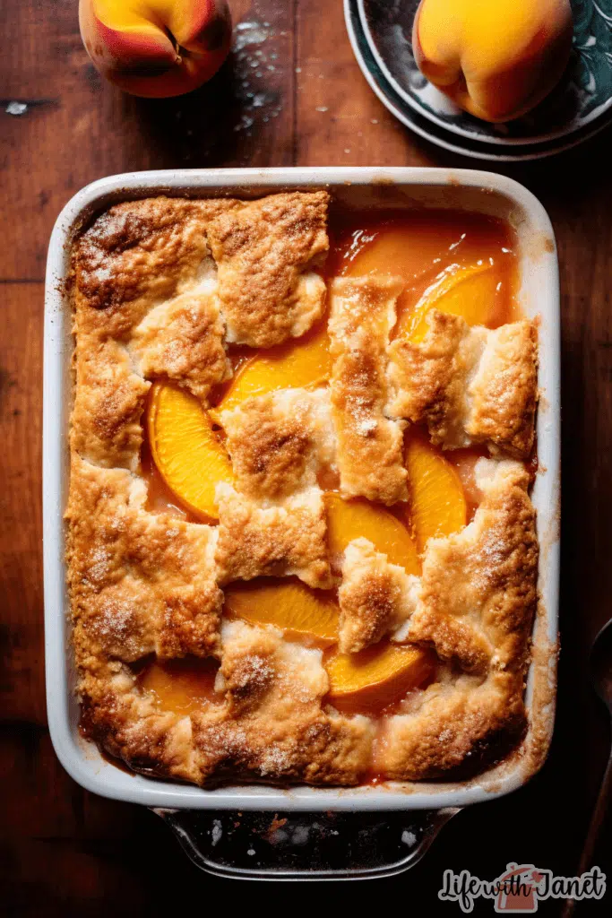 Triple Crust Peach Cobbler