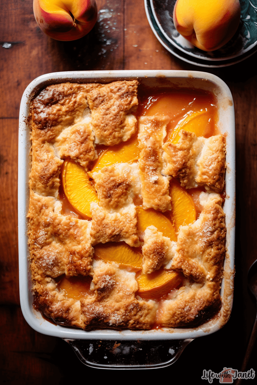 Triple Crust Peach Cobbler