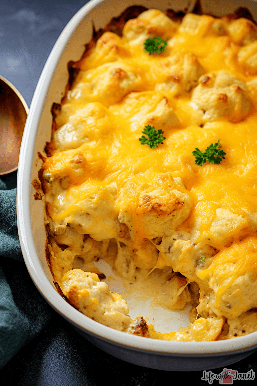 Chicken Bubble Biscuit Bake Casserole