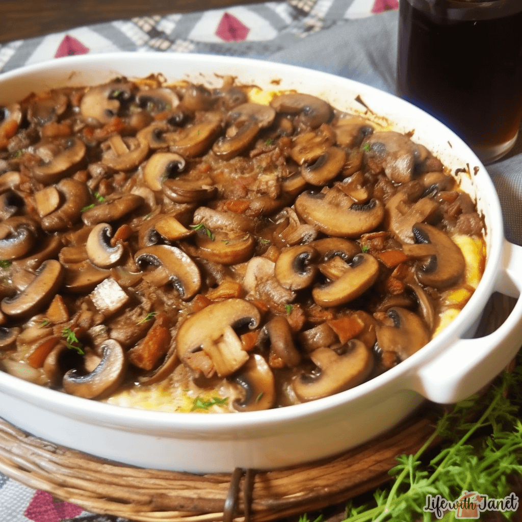 Savory Mushroom Beef Casserole