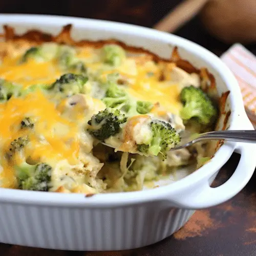 Skinny Chicken Broccoli Casserole