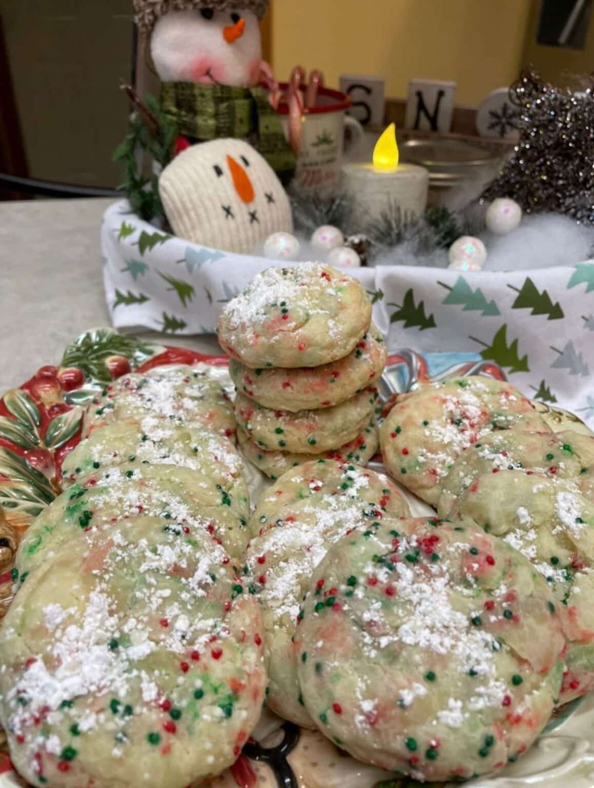 Christmas Gooey Butter Cookies Recipe