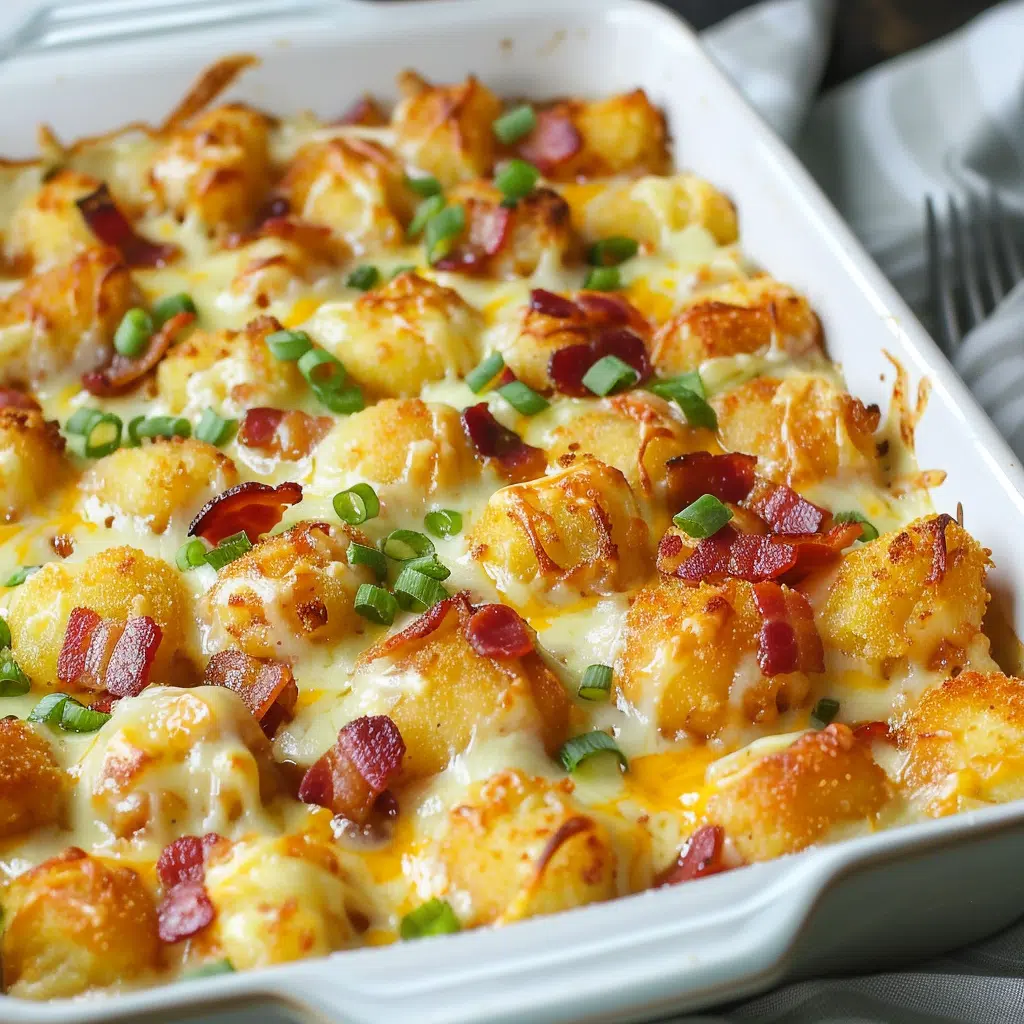 Chicken Bacon Ranch Tater Tot Casserole