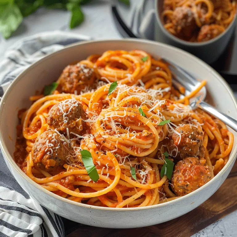 Instant Pot Spaghetti and Meatballs