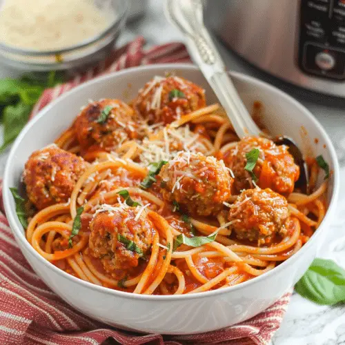 Instant Pot Spaghetti and Meatballs