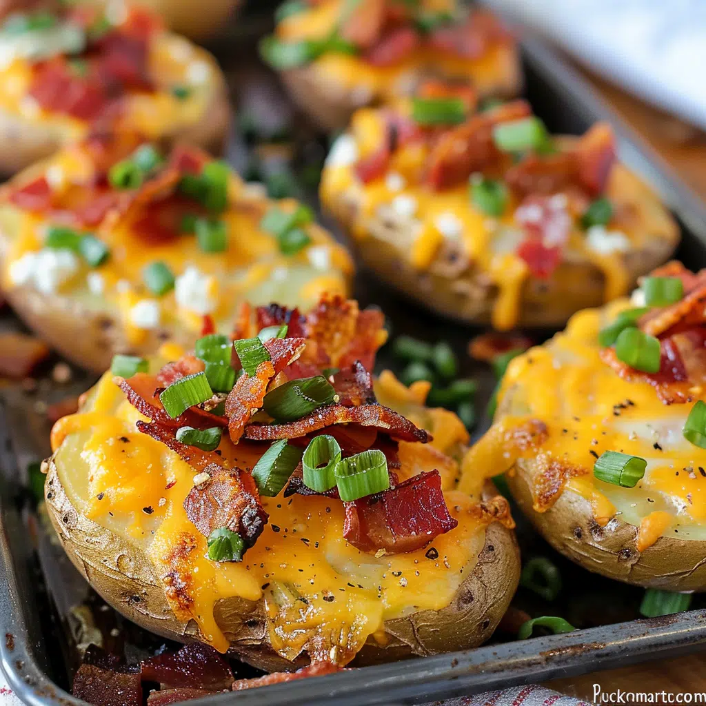 Loaded Sliced Baked Potatoes