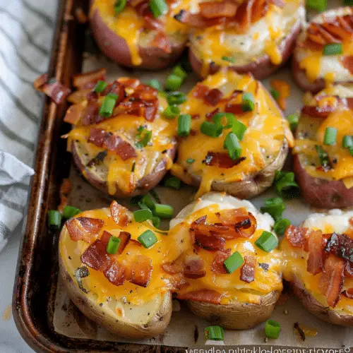 Loaded Sliced Baked Potatoes