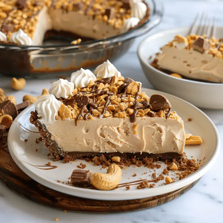 No Bake Cream Cheese Peanut Butter Pie