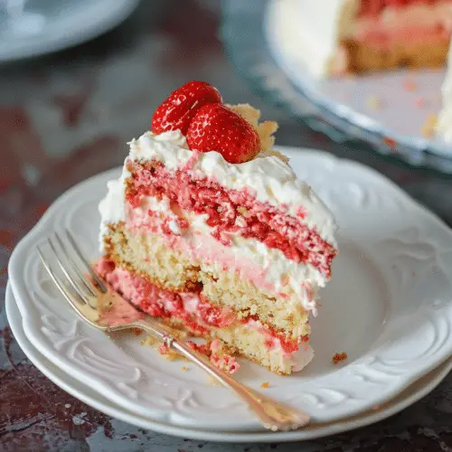 Strawberry Shortcake Cheesecake Cake