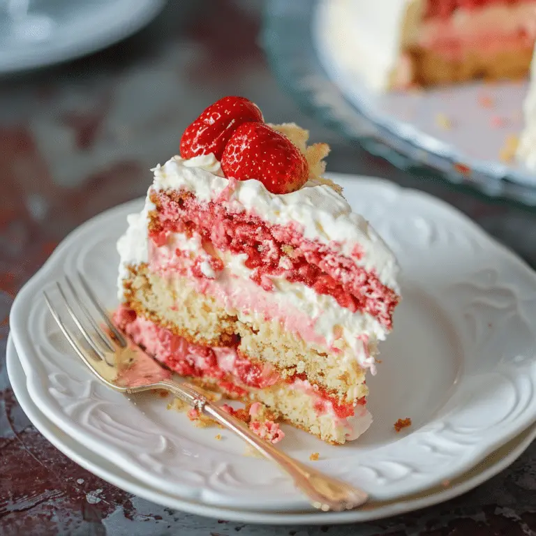 Strawberry Shortcake Cheesecake Cake