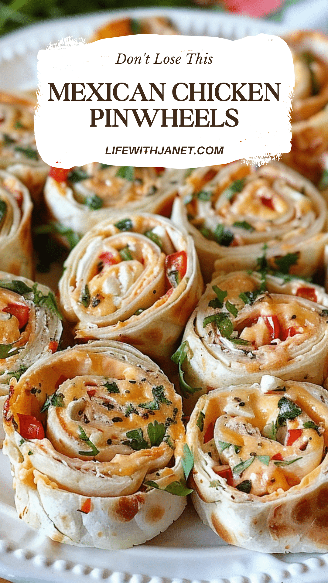 Easy Mexican Chicken Pinwheels