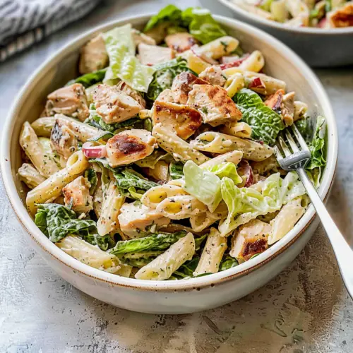 Chicken Caesar Pasta Salad