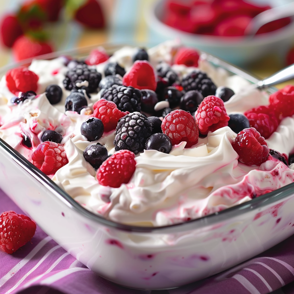 Berries And Cream Salad Berries And Cream Salad