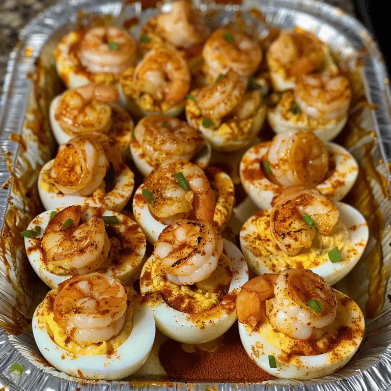 Cajun Shrimp Deviled Eggs