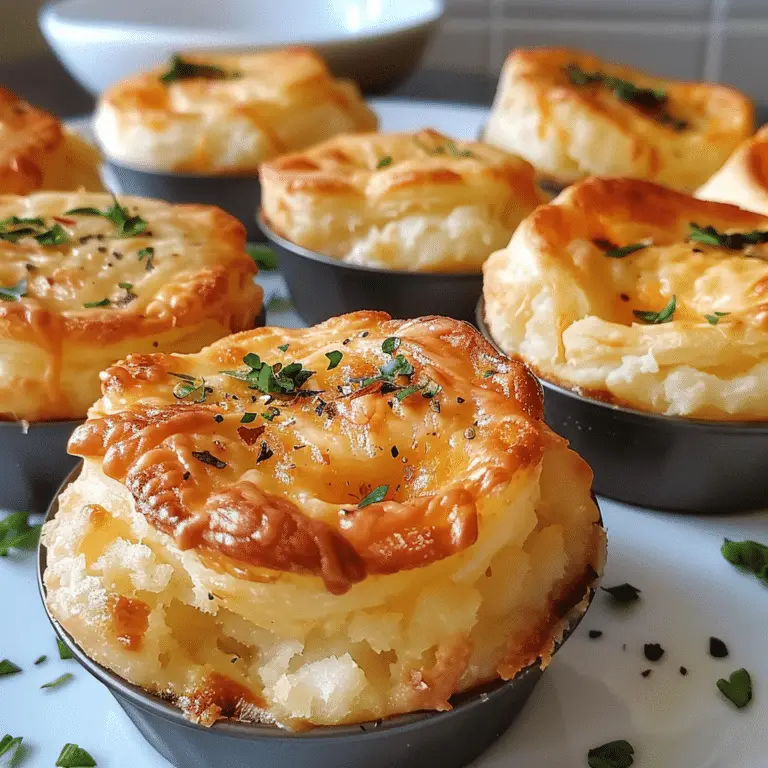 Cheesy Mashed Potato Puffs