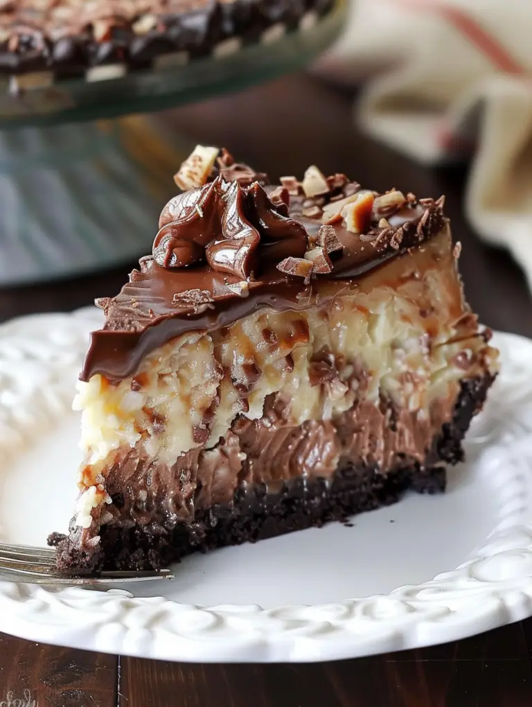 German Chocolate Cheesecake