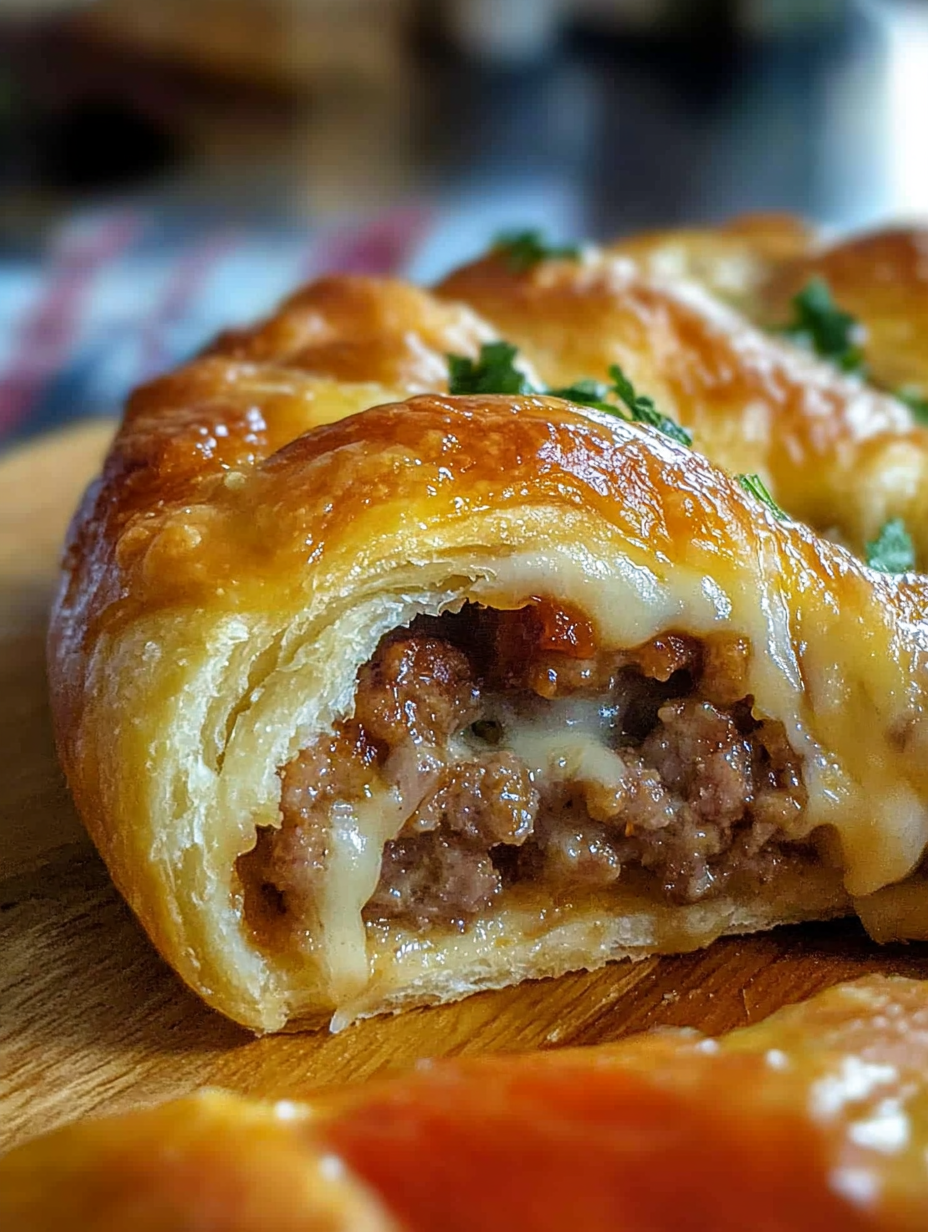 Sausage and Cheese Crescent Ring