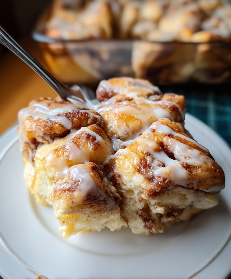 Overnight Cinnamon Roll Casserole
