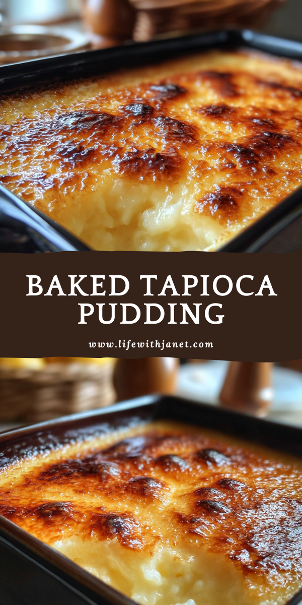 Baked Tapioca Pudding