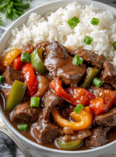 Crock Pot Pepper Steak