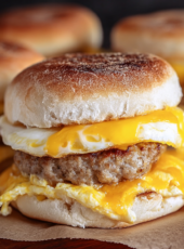 Sausage, Egg, and Cheese Breakfast Sandwich