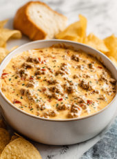 Slow Cooker 3-Ingredient Sausage Cheese Dip