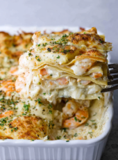 Seafood Lasagna with Shrimp Crab