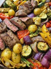 Balsamic Steak & Veggie Sheet Pan