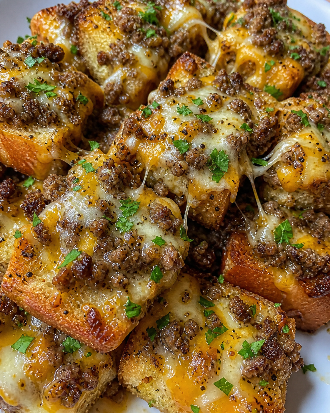 Beef Garlic Bread Bites